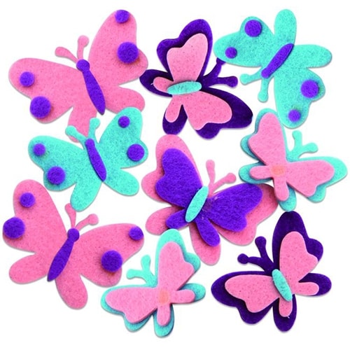 Felt Shapes Butterflies
