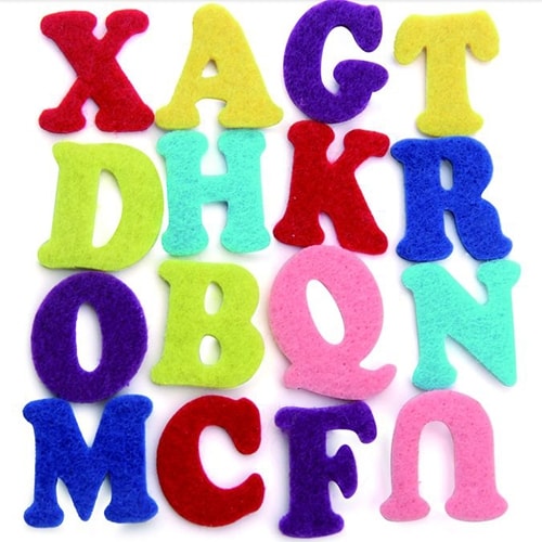 Felt Shapes Letters 104Pcs