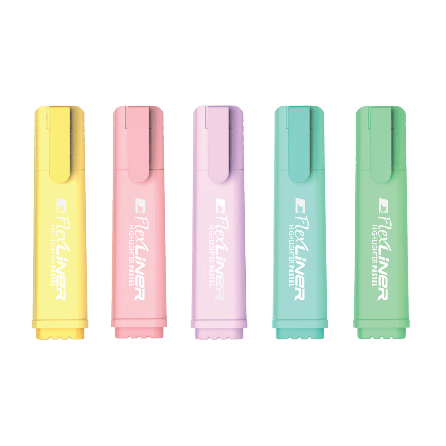 Highlighter Flexoffice Flexliner Pastel Yellow Fo-Hl009