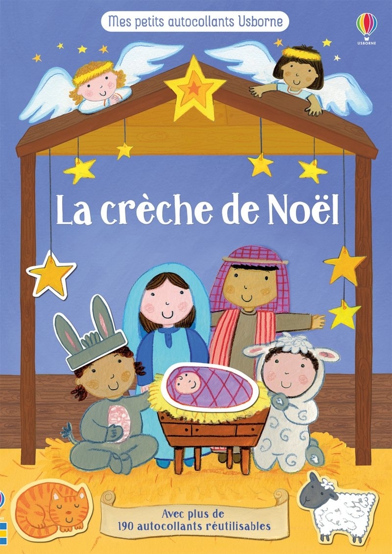 Mes Petits Autocollants Usborne - La Creche De Noel
