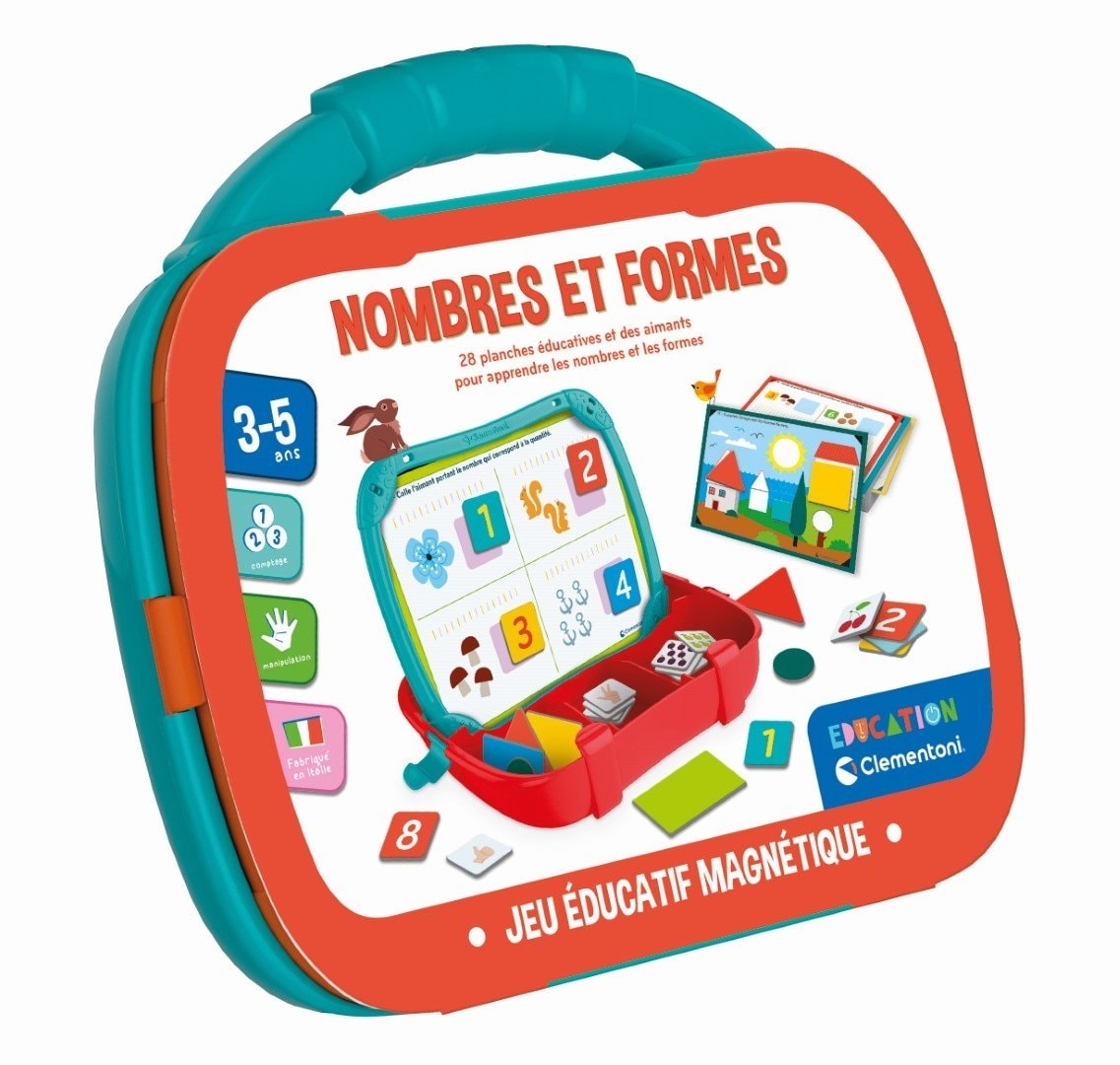Education Clementoni Magnetic Case Numbers And Forms Tc52676