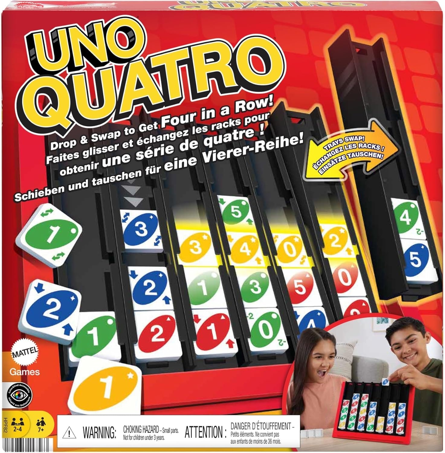 Mattel Uno Card Quatro Mtgmhpf82