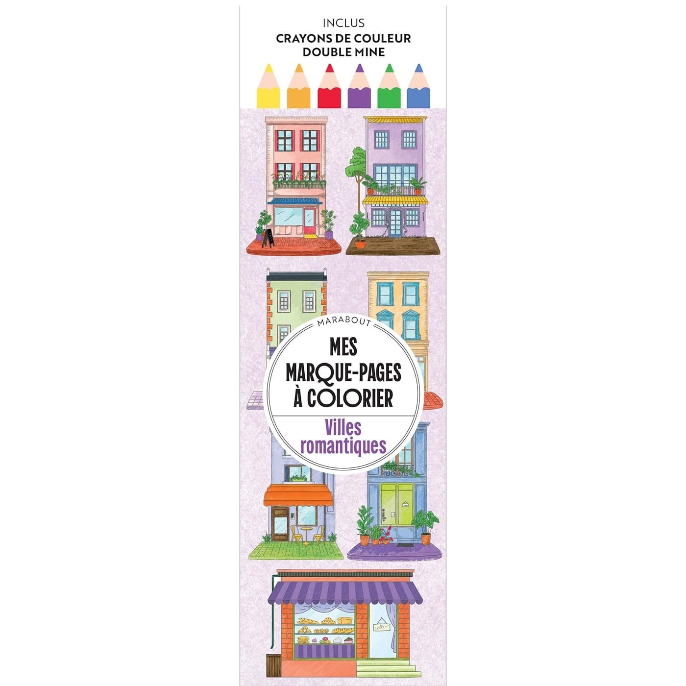 Mes Marque-Pages A Colorier - Villes Romantiques +Crayons