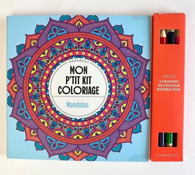 Mon P Tit Kit Coloriage - Mandalas +Crayons