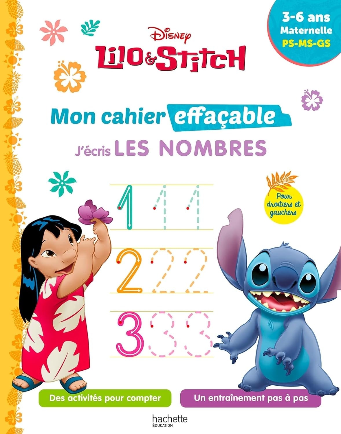 Lilo Stitch Mon Cahier Effacable - J Ecris Les Nombres