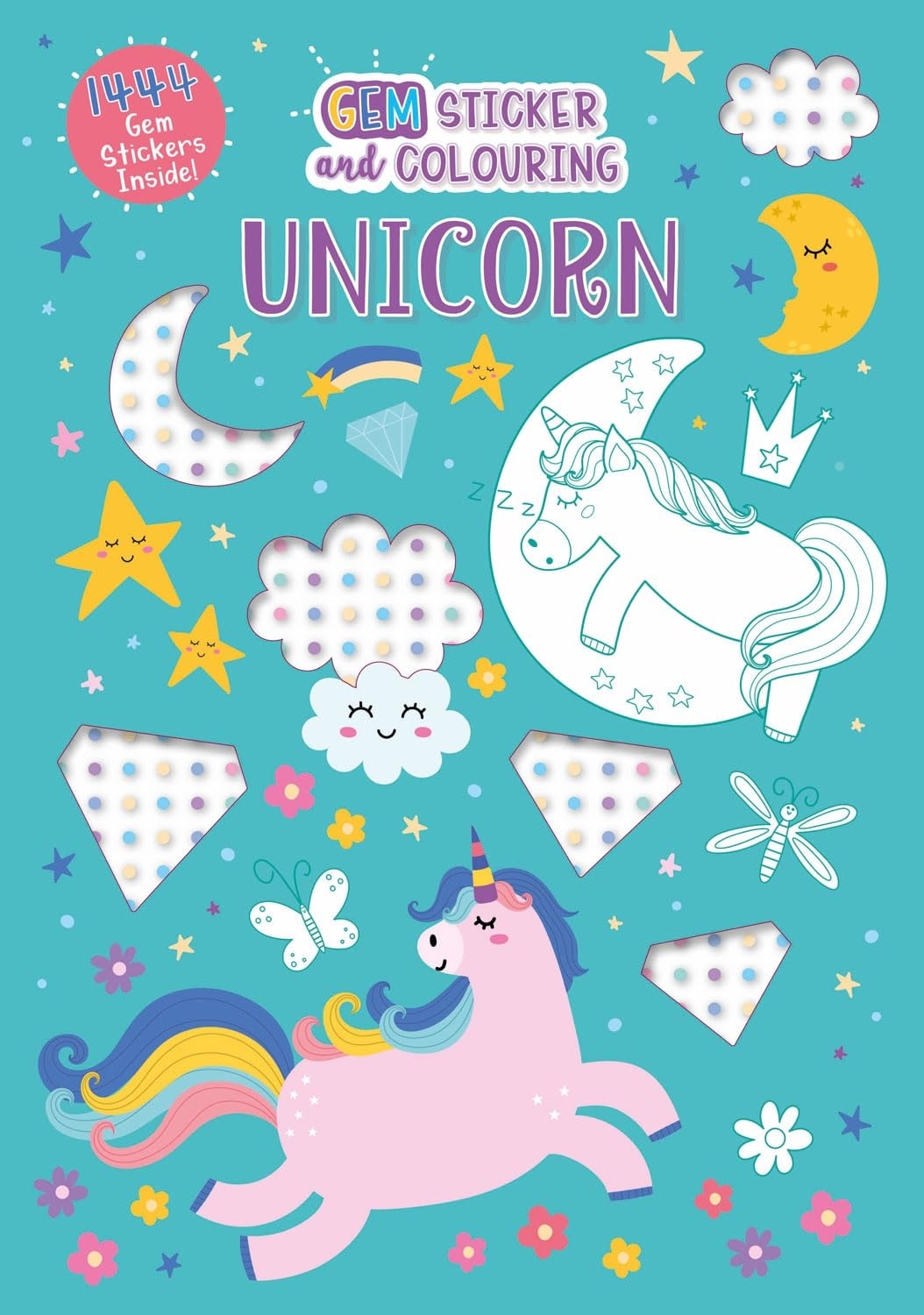 Sticker and Colouring Unicorn