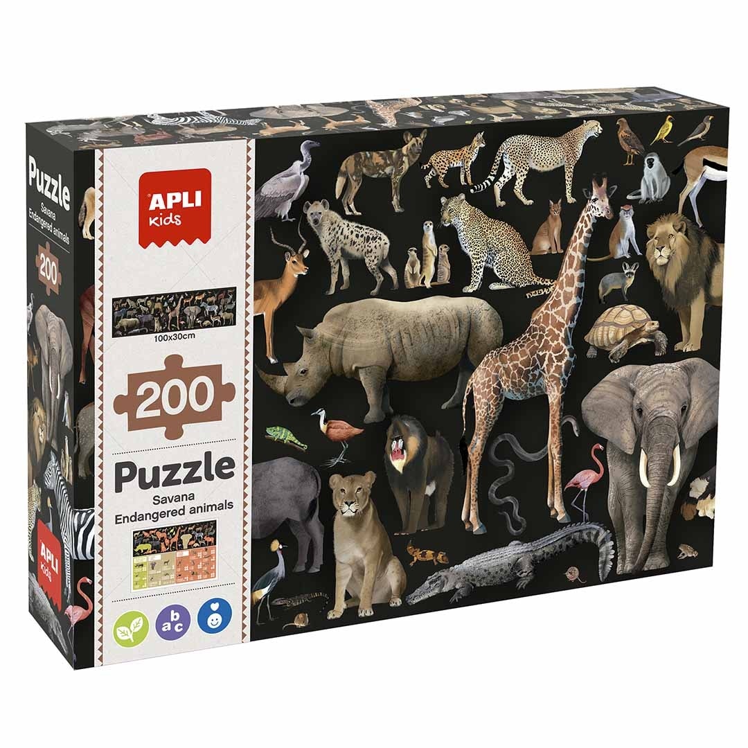 Puzzle Endangered animals Savanna