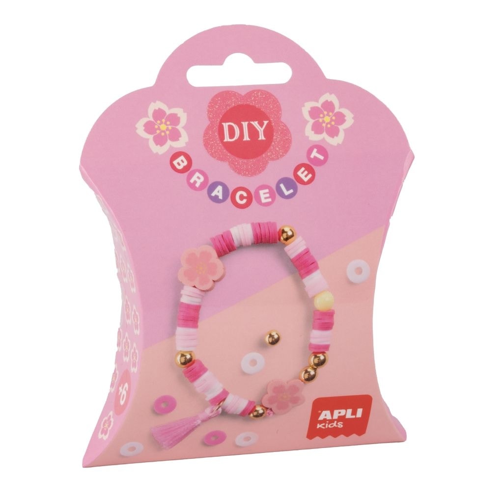 Bracelet Diy Flower Pink - Apli
