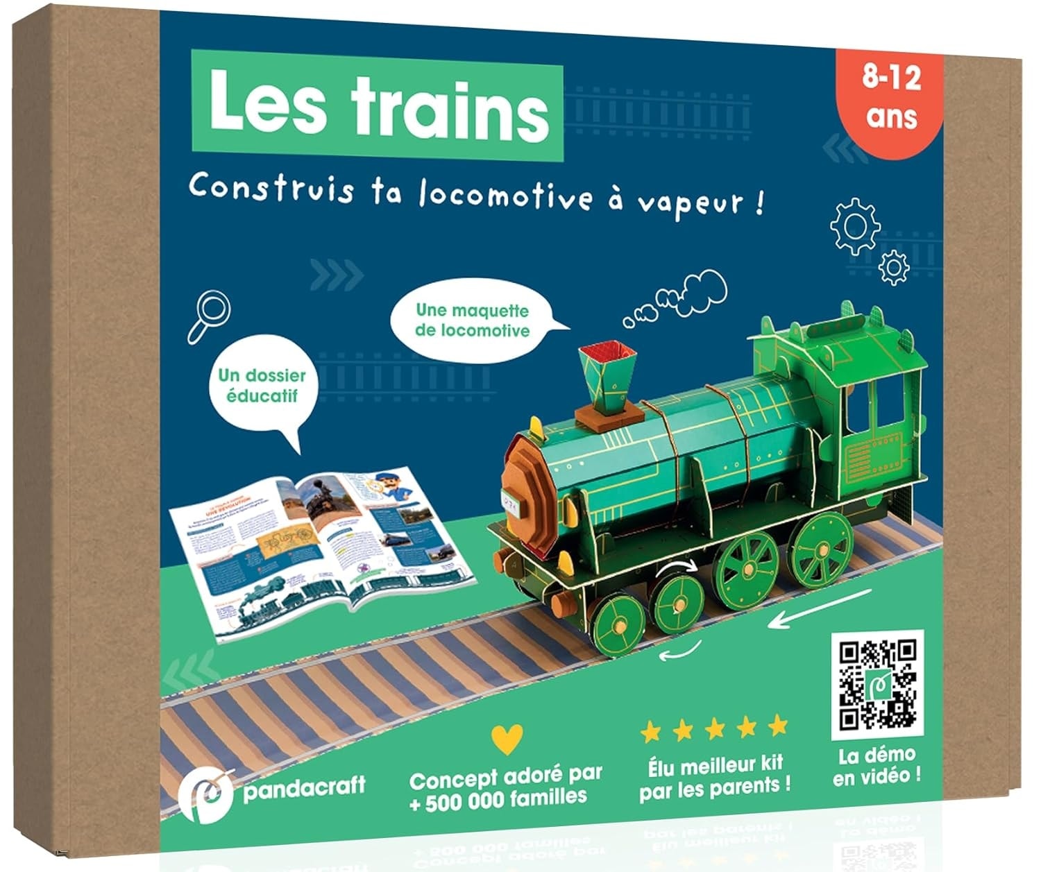 Les Trains - Kit Pandacraft 8-12 Ans