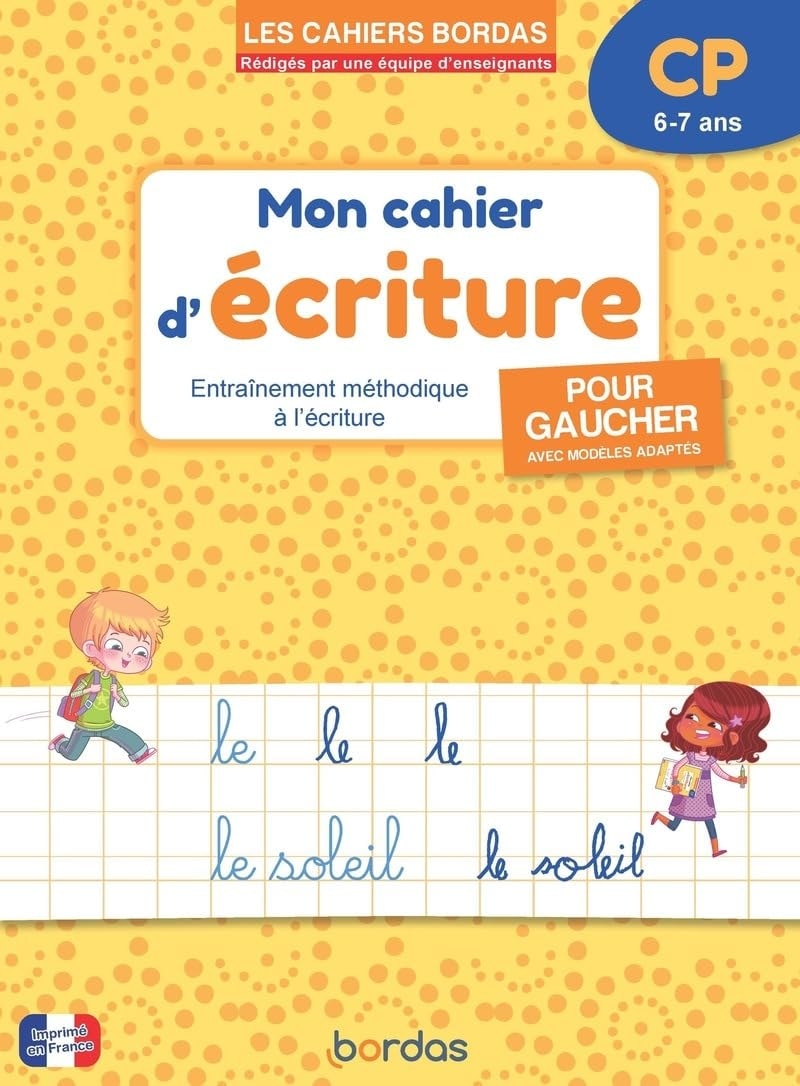 Les Cahiers Bordas - Mon Cahier D Ecriture Cp Pour Gaucher