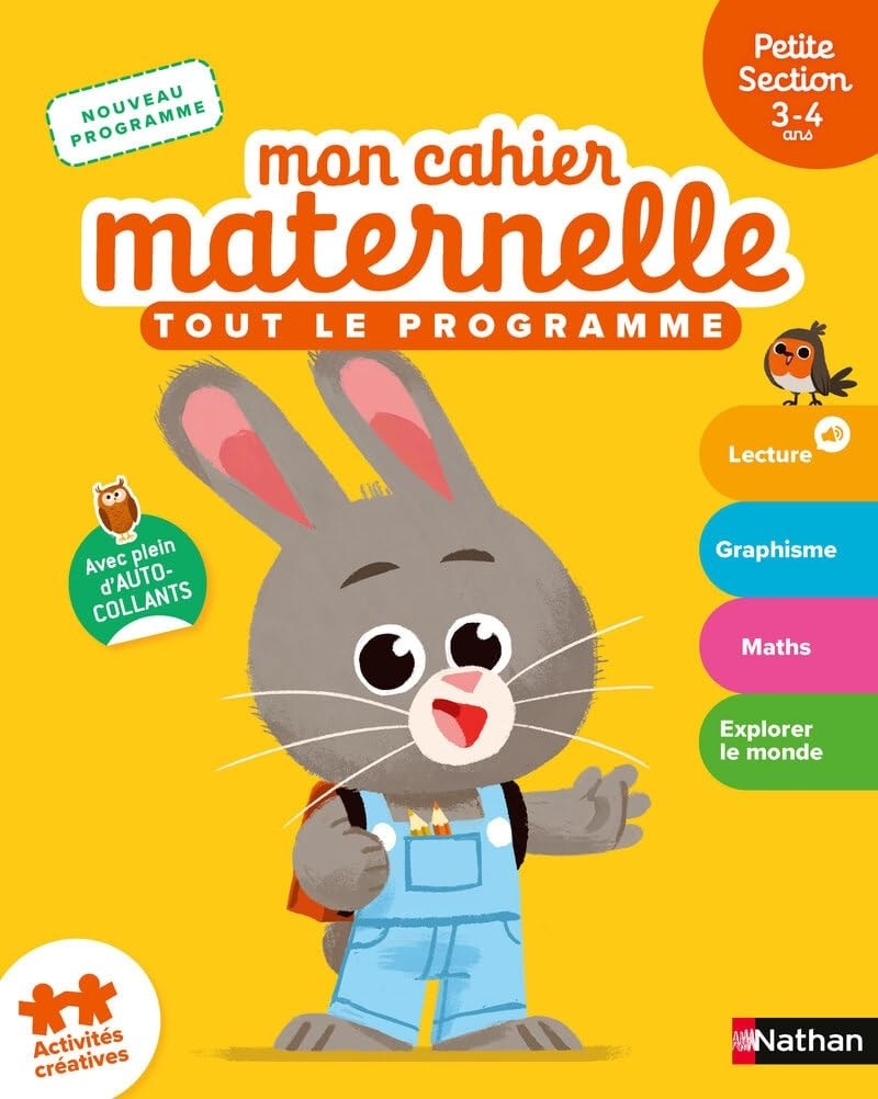 Mon Cahier Maternelle Petite Section 3-4 Ans