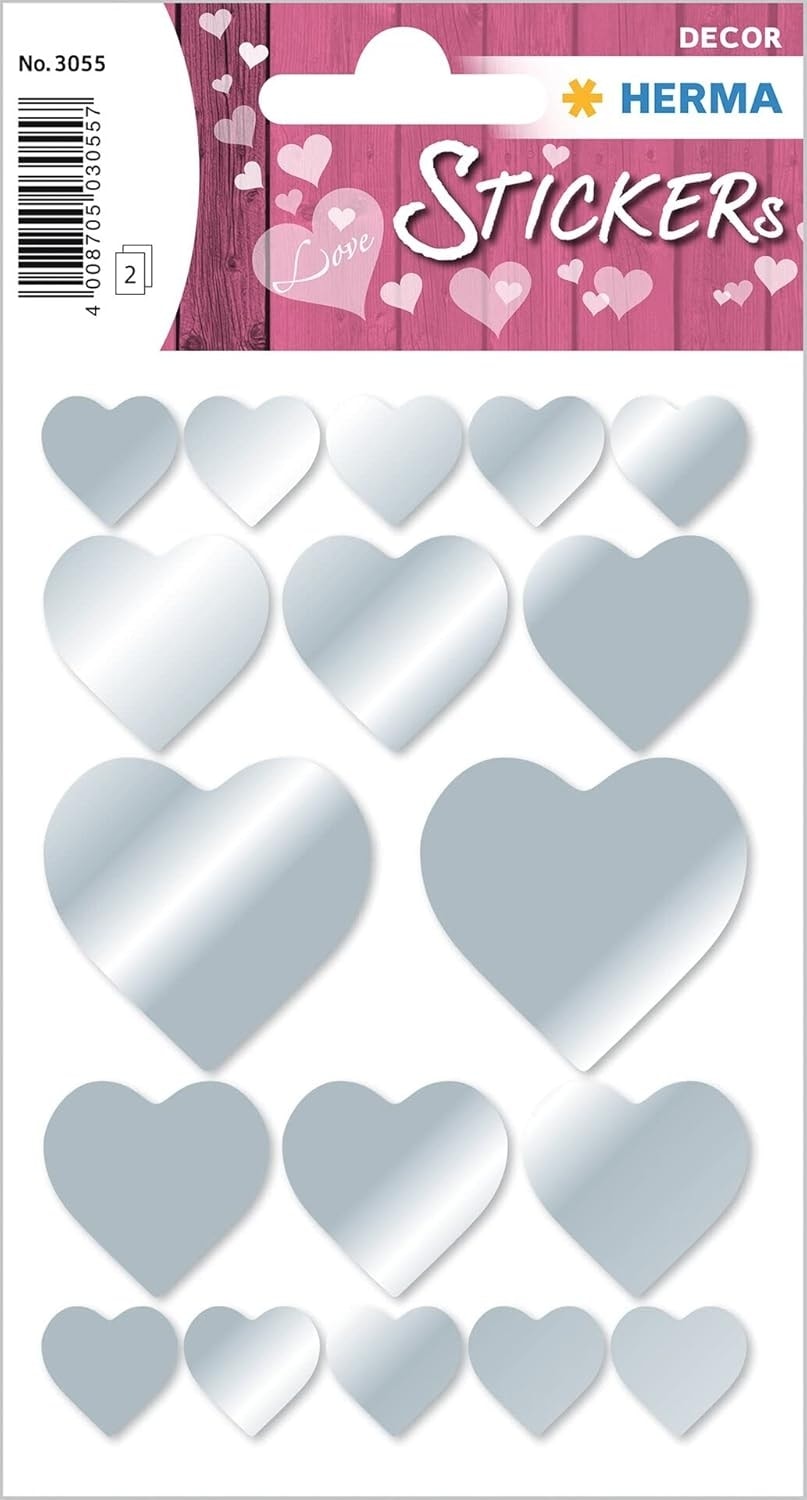 Heart Silver - Sticker Herma