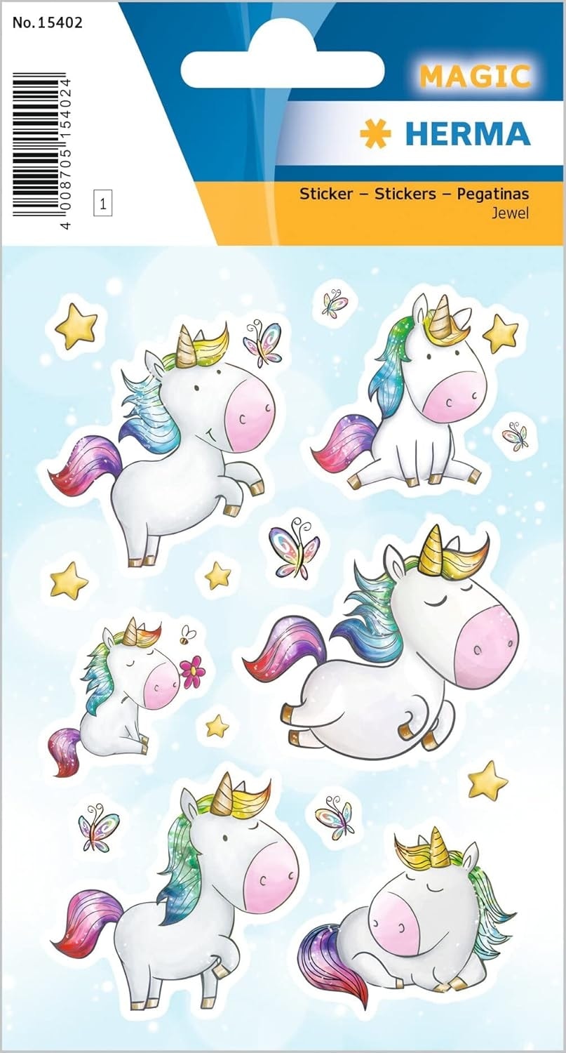 Baby Unicorn Glittery - Sticker Herma