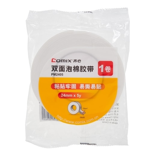 Tape Double Sided Comix 24Mmx4.5M Foam Pm2405