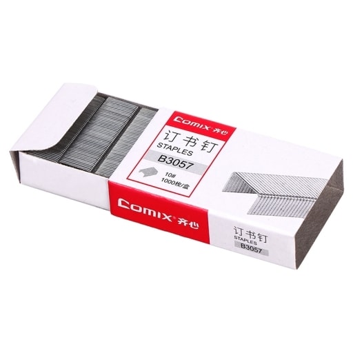 Staples Comix N.10 1000/Pack Silver B3057
