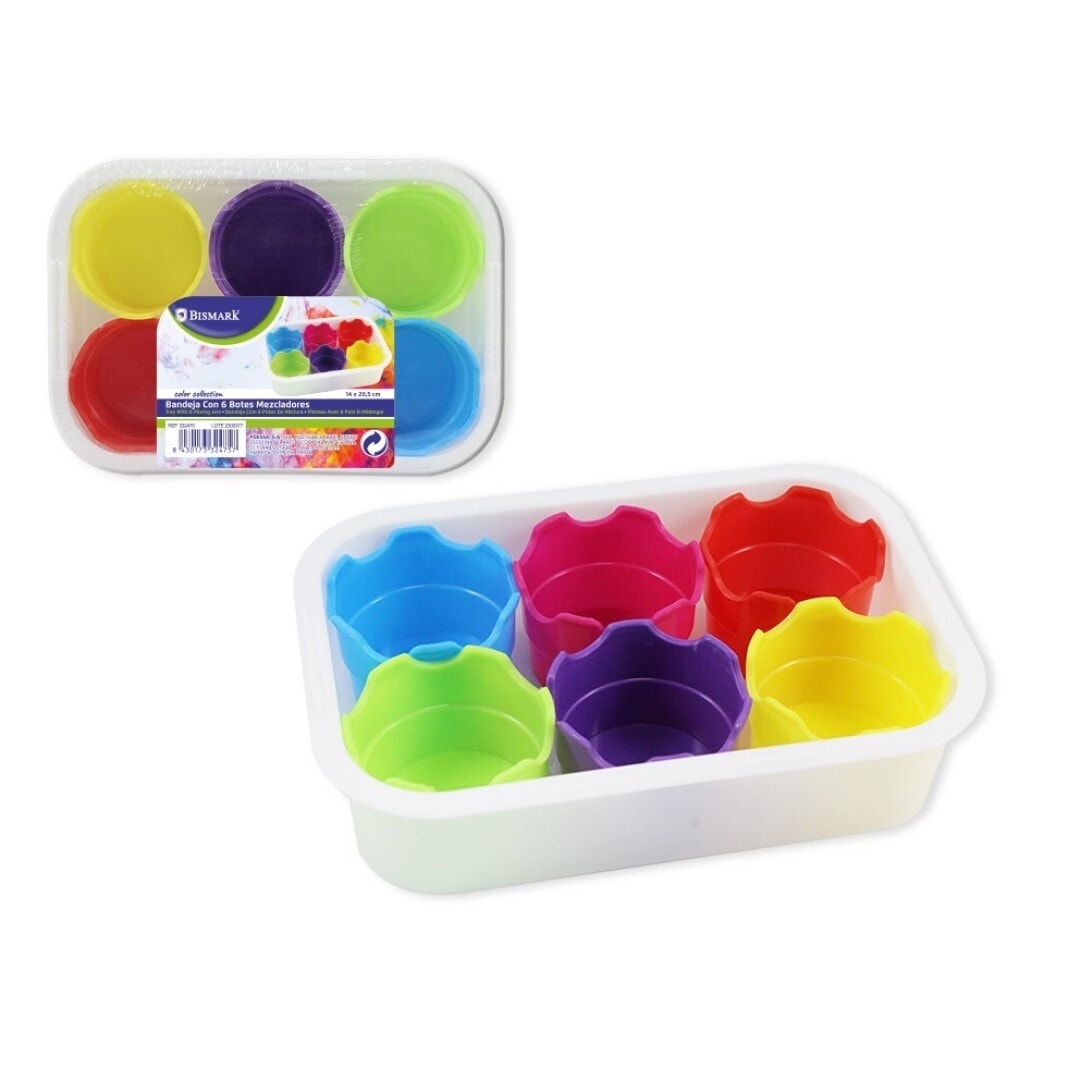 Tray Bismark With 6 Mixing Jars 332475
