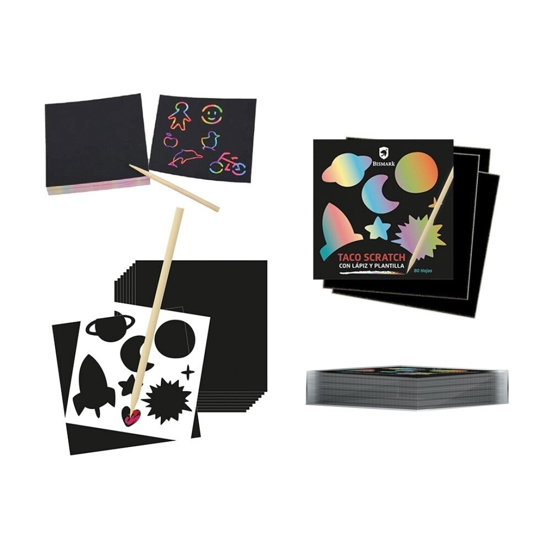 Scratch Pad Bismark Set 80Sh + Pencil + Stencil 332258