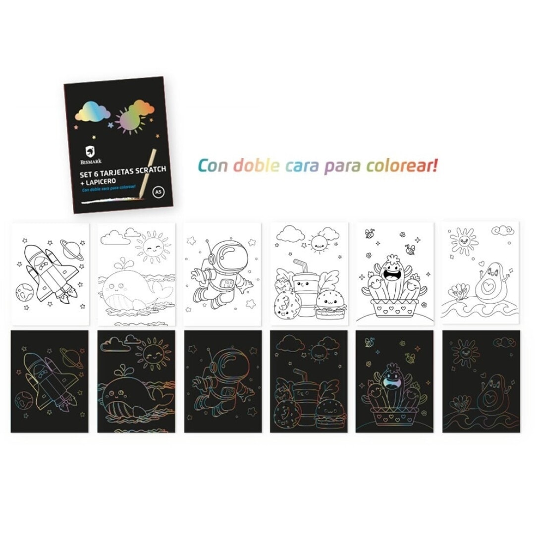 Scratch Card Bismark 6/Pack W/Pencil 332472