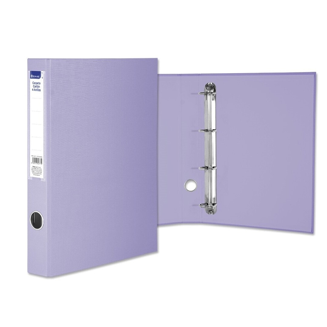 Ring Binder Bismark A4 4 Rings 25Mm Pastel Purple 332777