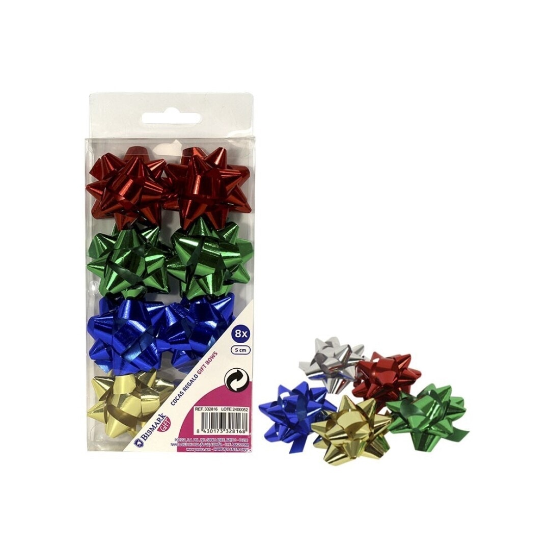 Ribbon Bismark Plastic Bows 5 Cm 8/Pack 332816