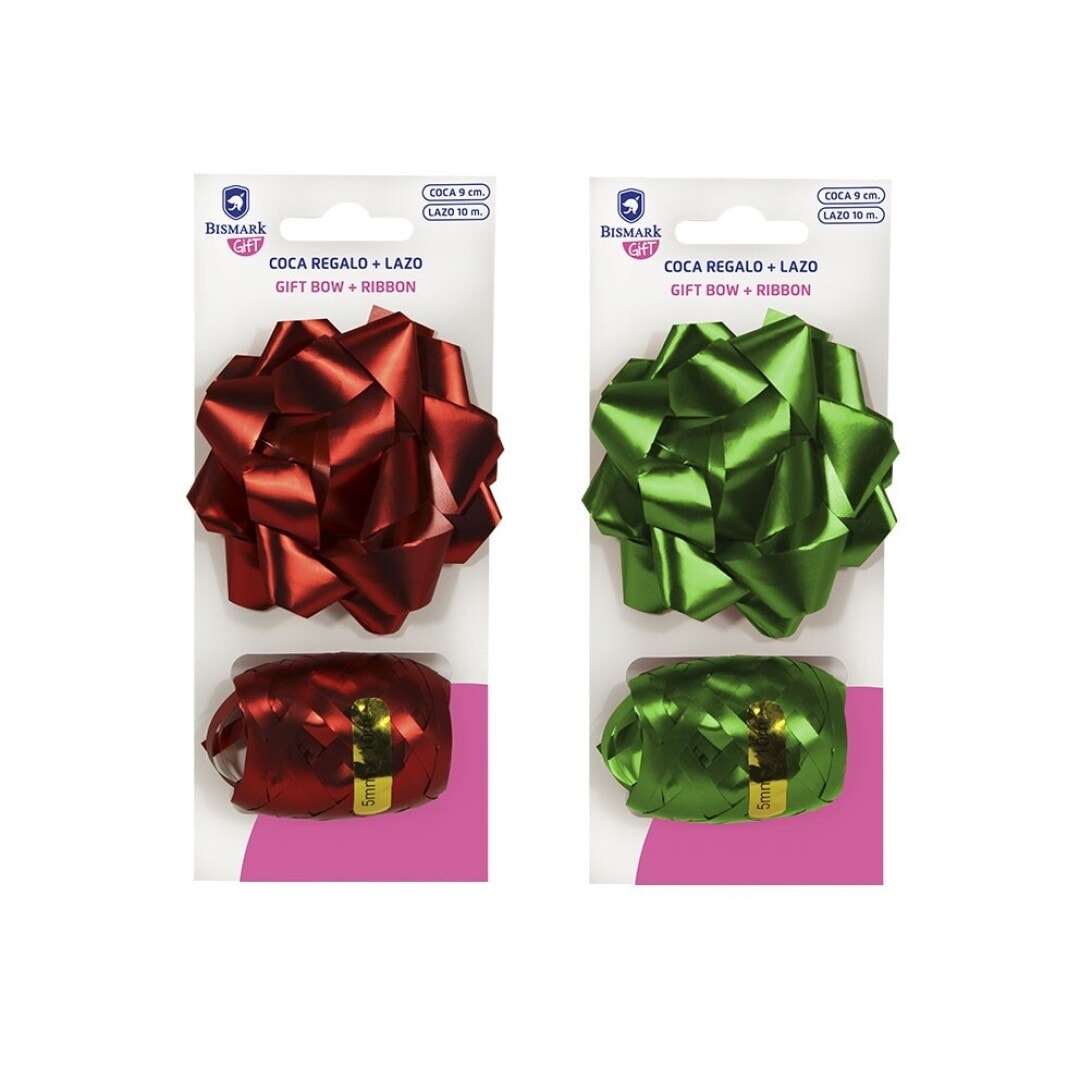 Ribbon Bismark Bow 9 Cm + Ribbon 5Mmx10M Assorted 332808