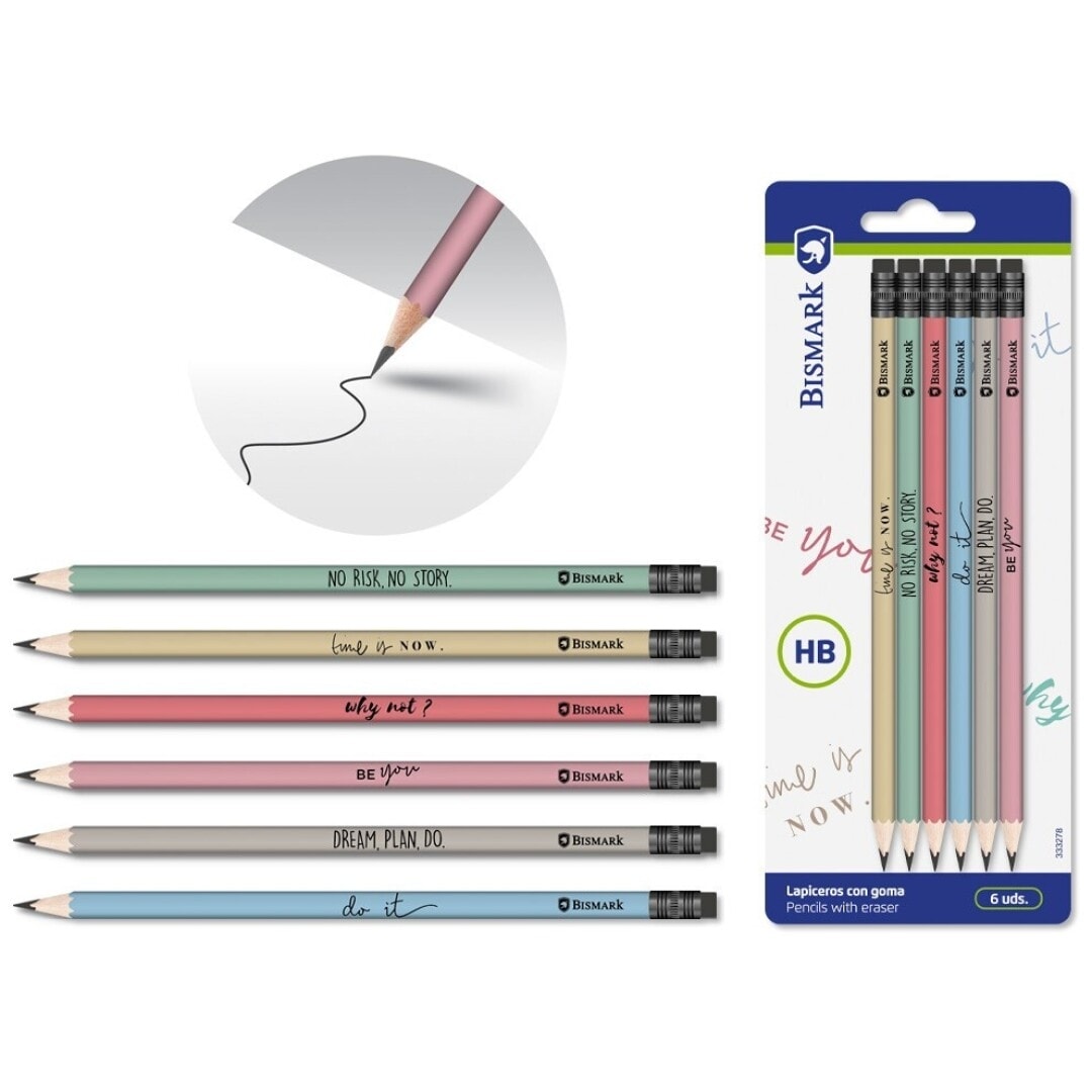 Pencil Bismark Hb Be You 6/Pack Blister 333278