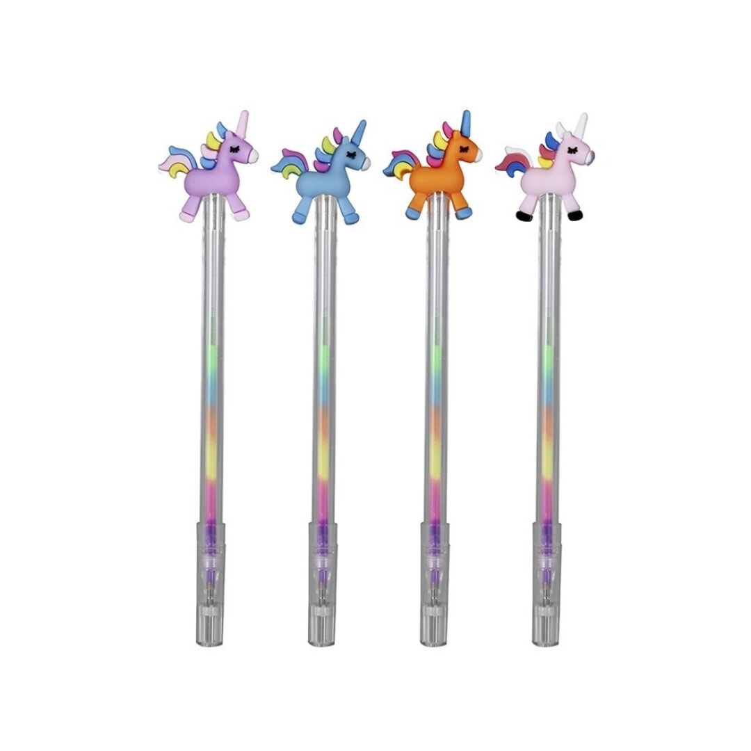 Pen Gel-Ink Bismark Retractable Multicolor Unicorn 333292