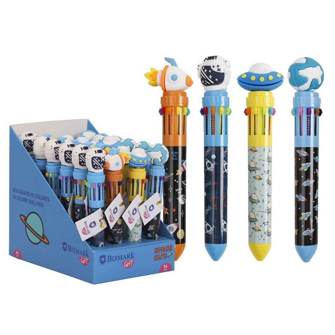 Pen Ballpoint Bismark Retractable 10 Colors Space 333168