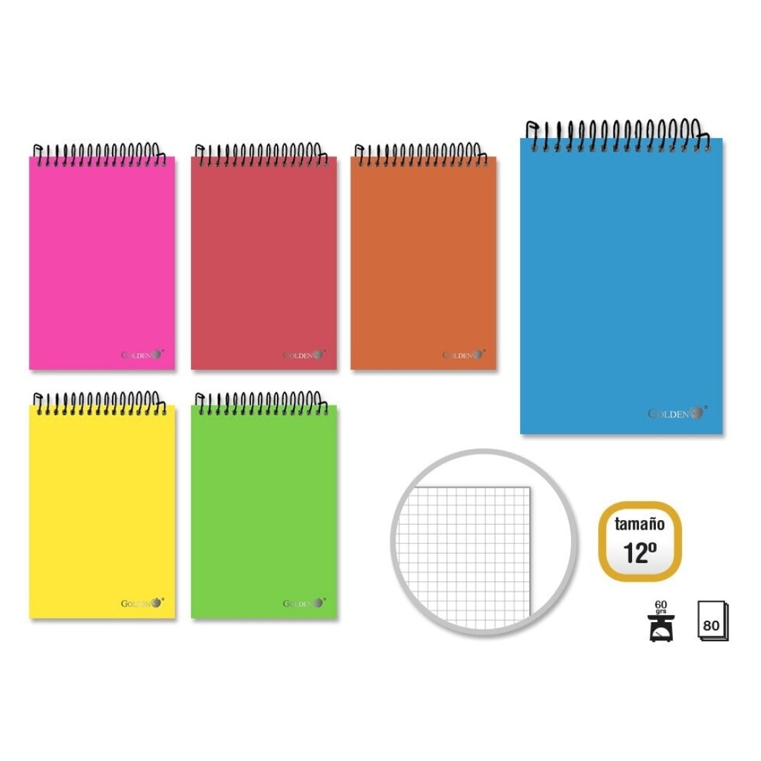 Notebook Bismark A6 Golden Top Spiral 80Sh 329553