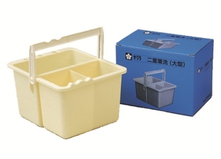Brush Washer Sakura 2 Containers Hissen-C
