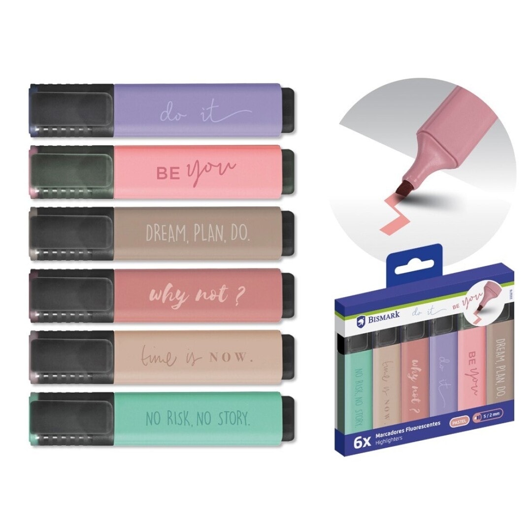 Highlighter Bismark 6/Pack Be You Markers 333276