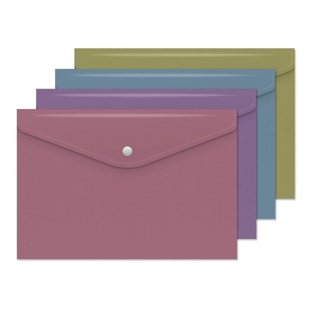 File Envelope Bismark Pp A4 W/Bottom Metal Color 331512