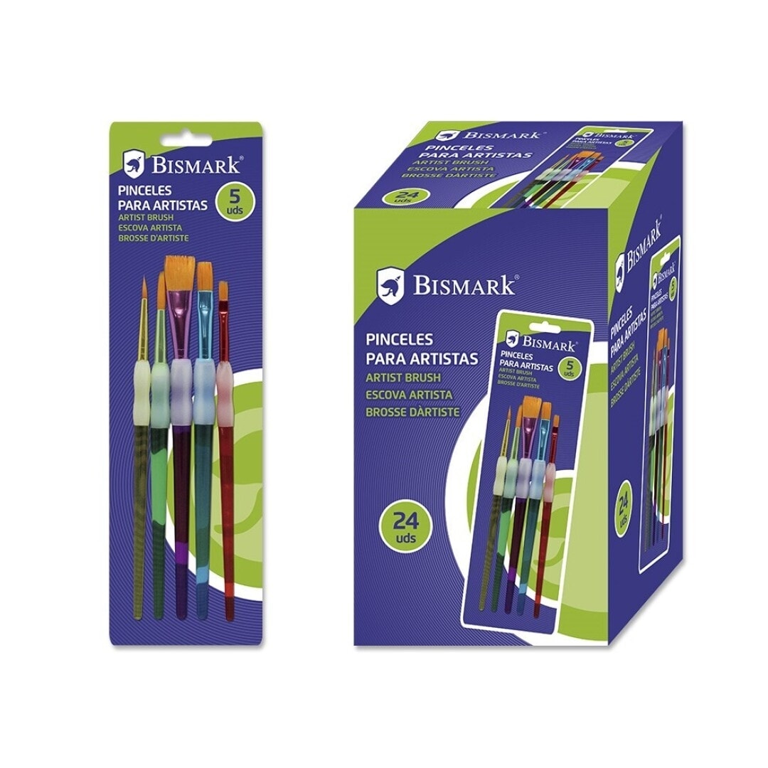 Brush Bismark 5/Pack Soft Grip Artist 326169