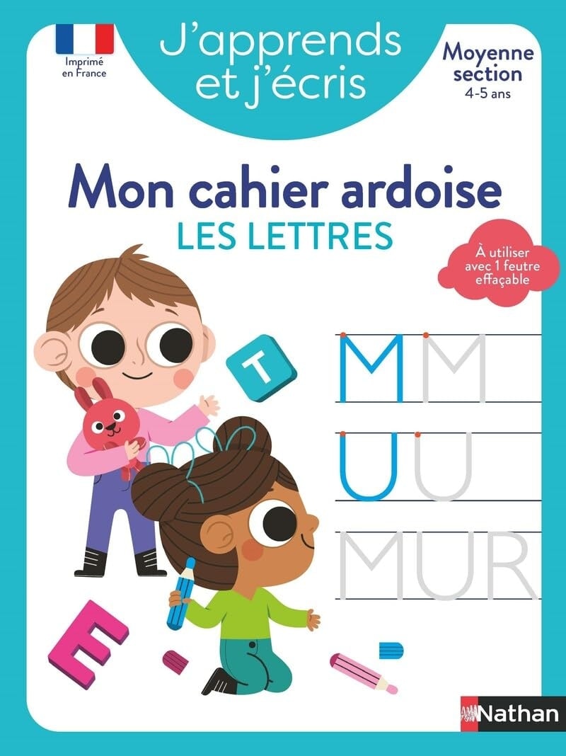 J Apprends Et J Ecris - Mon Cahier Ardoise Les Lettres Ms