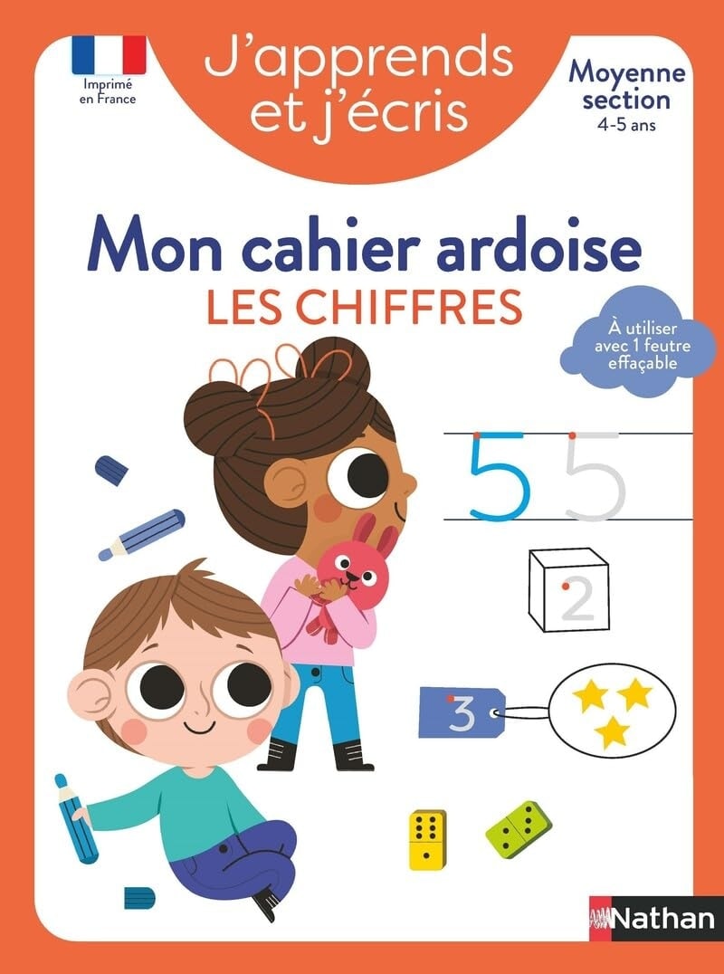 J Apprends Et J Ecris - Mon Cahier Ardoise Les Chiffres Ms