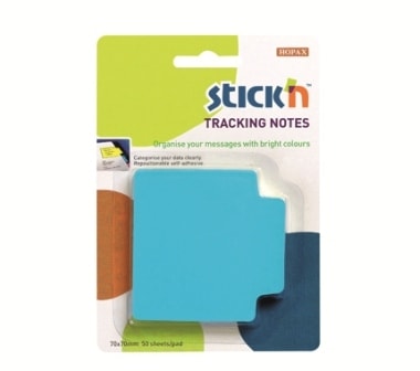 Tracking Notes Stick N 70X70Mm Neon Blue 21479