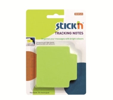 Tracking Notes Stick N 70X70Mm Neon Green 21480