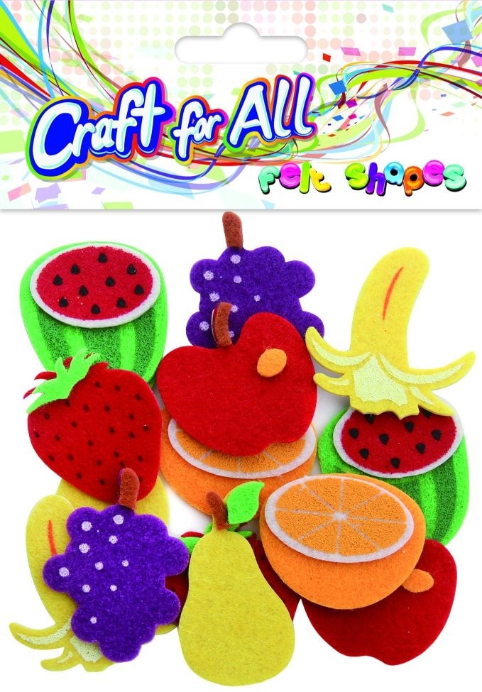 Craft For All Felt Shapes Fruits 14Pcs/Pack Ca-489