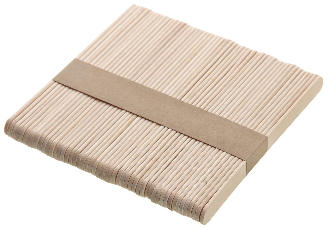 Craft For  All Natural Wooden Sticks 50Pcs 114X10X2Mm Ca-132