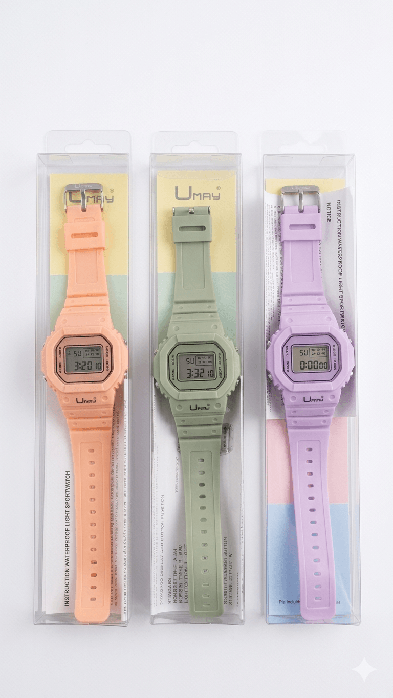 Watch Digital Umay Pastel Colors 330232