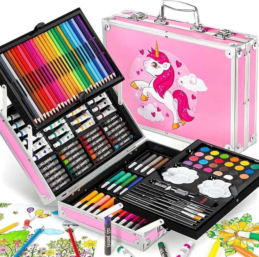 Coloring Set Pvc Box Unicorn/Space