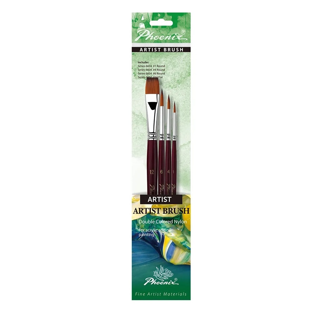 Brush Phoenix Artist Brush 4/Pack