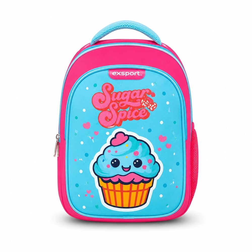 Backpack Exsport Kids Collection Cupcake Medium Multiple Comp.