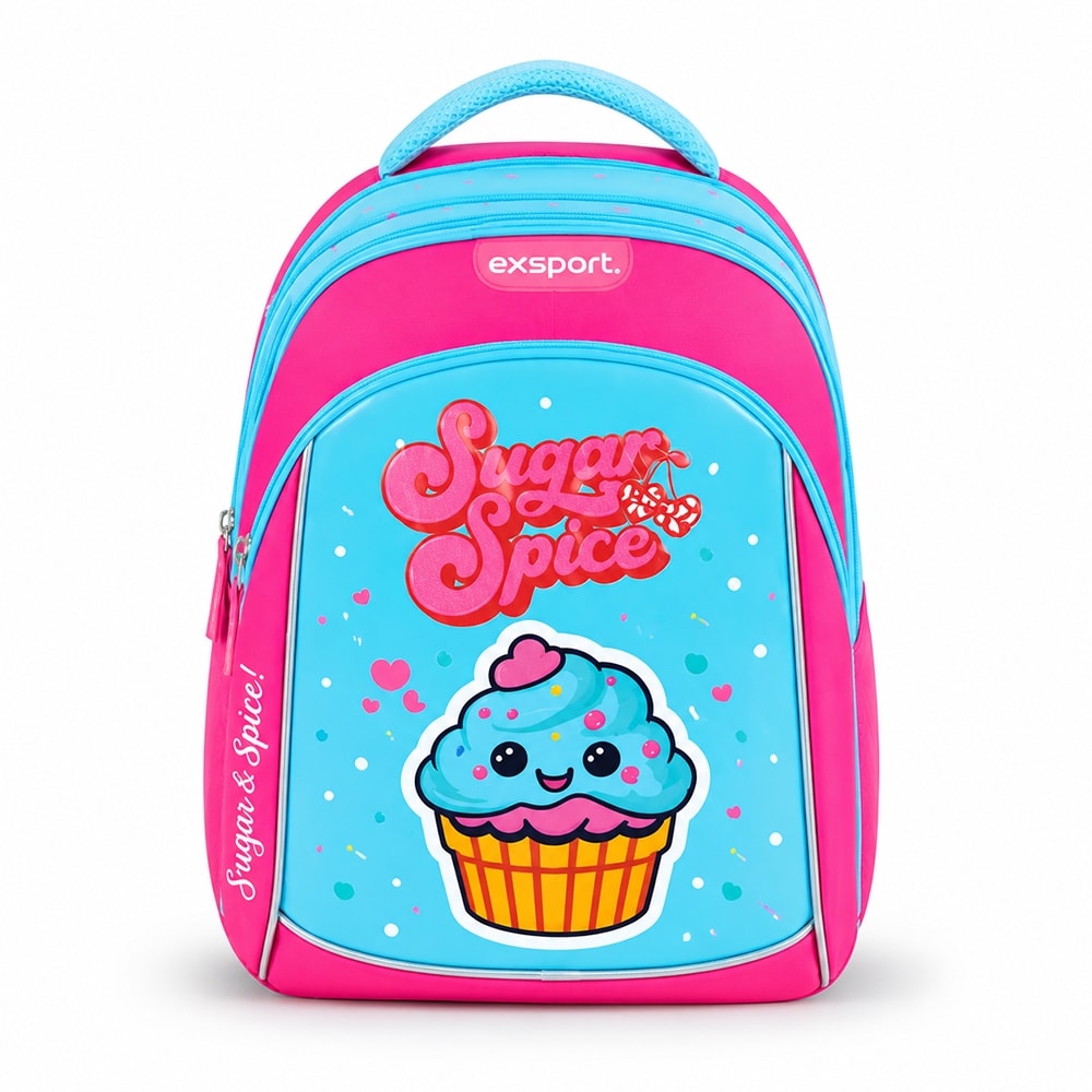 Backpack Exsport Kids Collection Cupcake Large Multiple Comp.