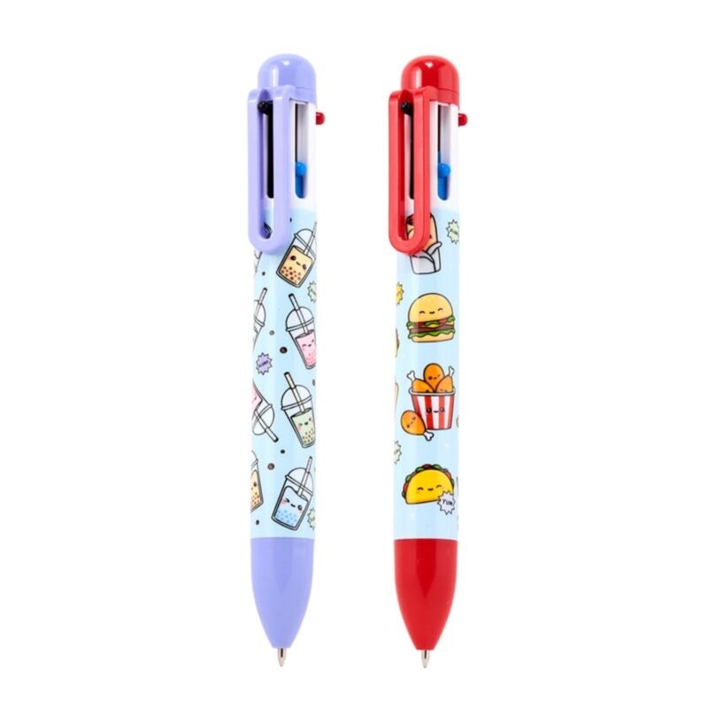 Foodiemals Multi Colour Pen (6 Colours)