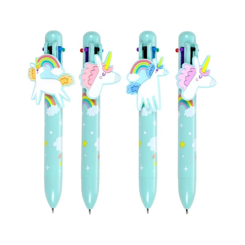 Unicorn Magic Multi Colour Pen with Charm (6 Colours)
