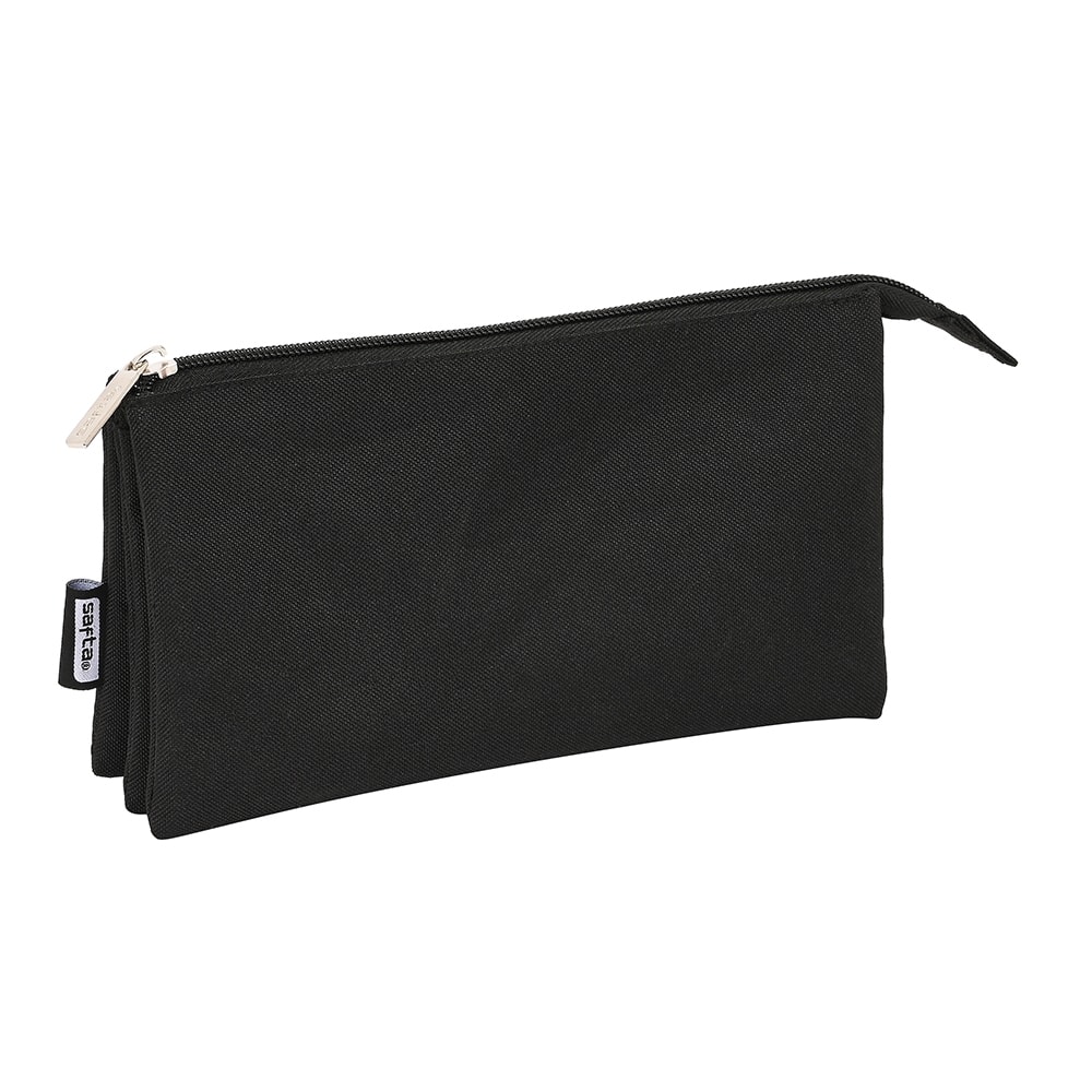 Pencil Case 3 Comp. Black 6579744