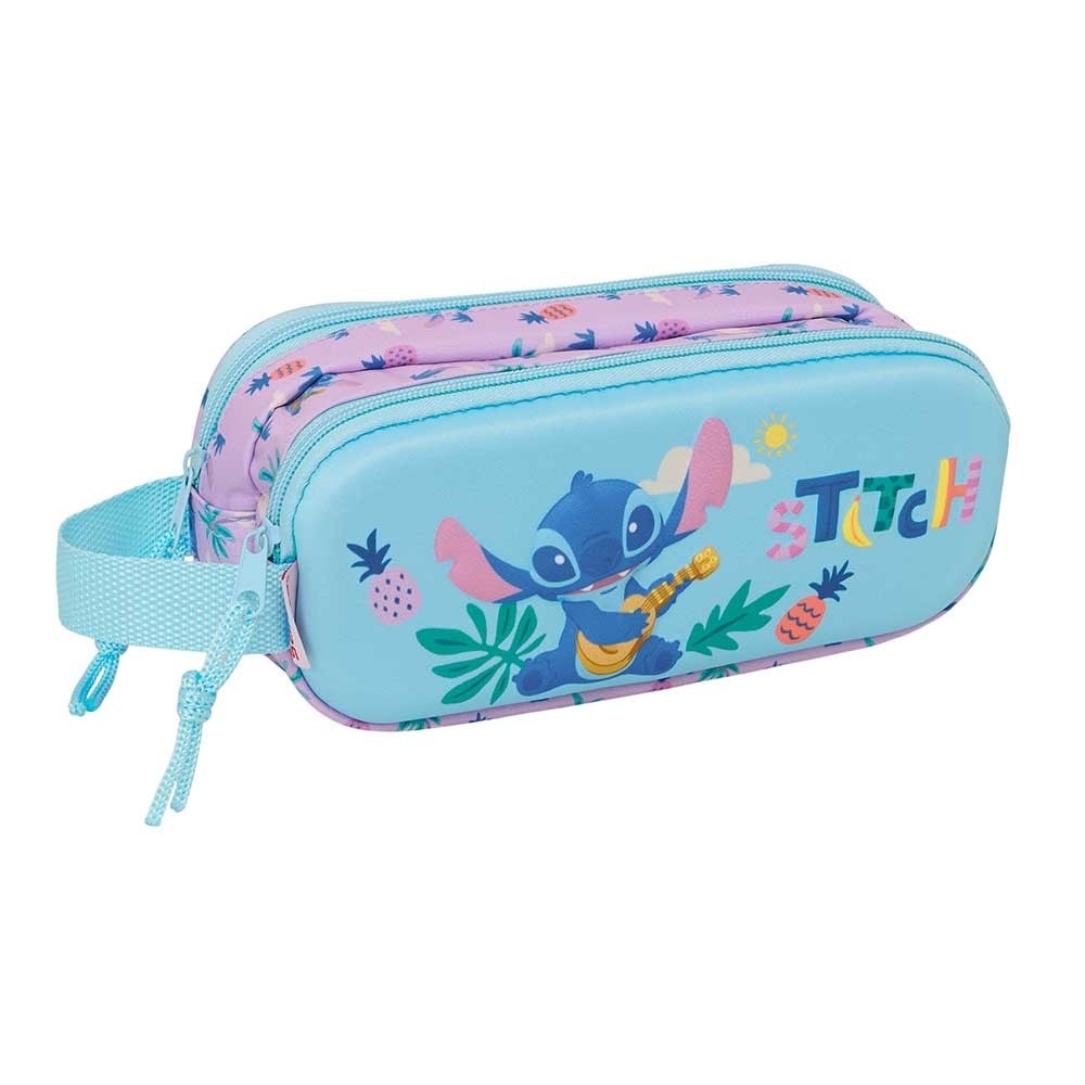 Pencil Case Safta Stitch 3D 2 Comp. 822669512