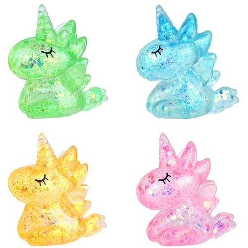 Squeeze Unicorn W/Sugar & Sparkle 10Cm Assorted N65429A