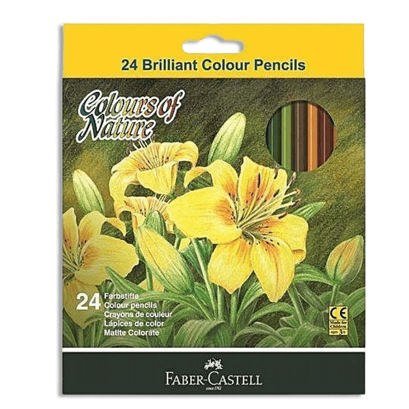 Colored Pencil Faber Castell 24 Cl In Crt B.Long 114422